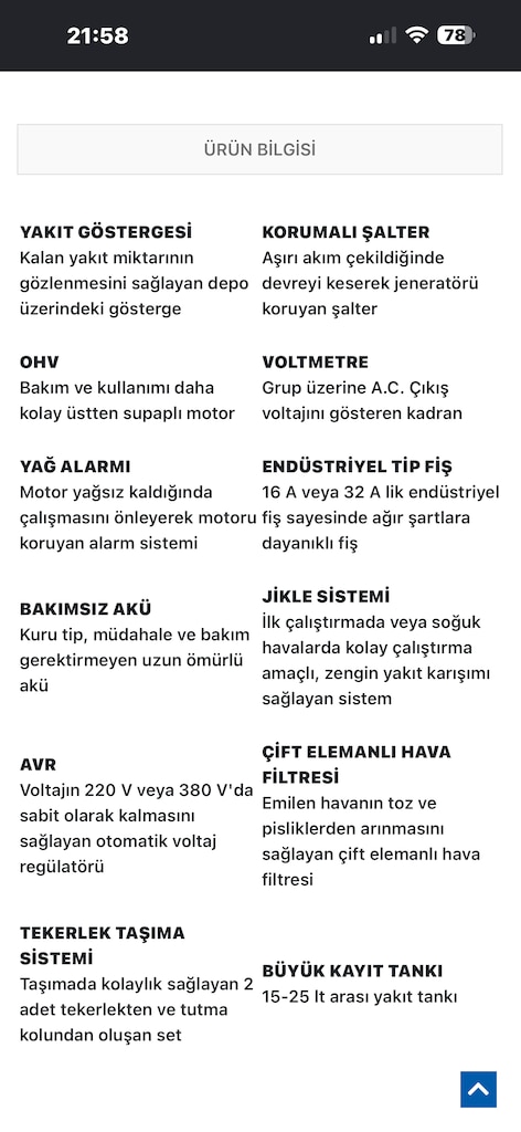 Aksa AAP 8000E benzinli jeneratör - 7