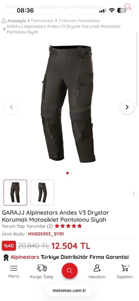 Kışlık motor pantolonu - 4