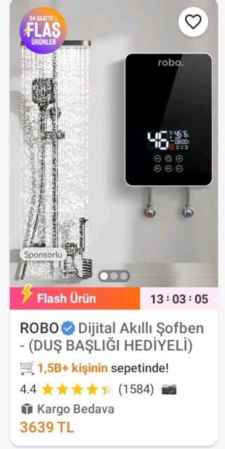 elektrik li şofben