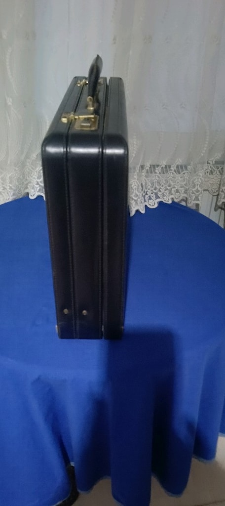 kilit şifreli vintage Bond çanta - 4