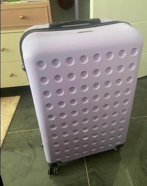 mor Büyük Boy Bavul Valiz