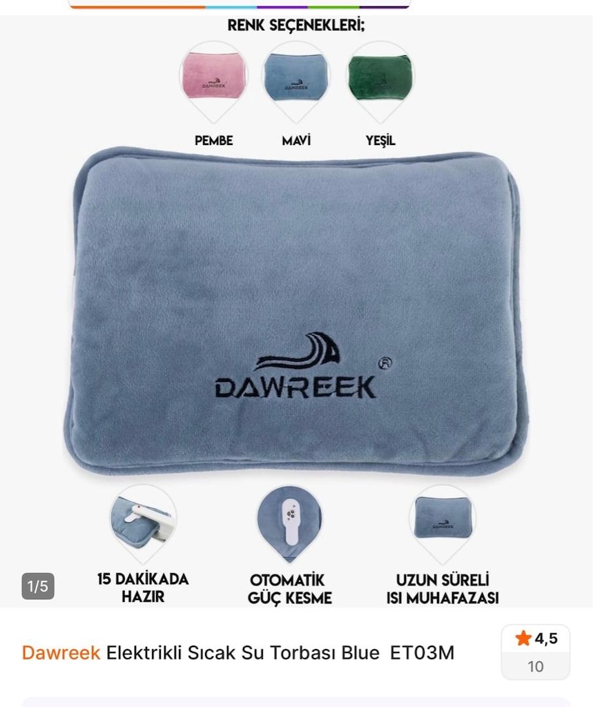 dawreek elektrikli sıcak su torbası - 3