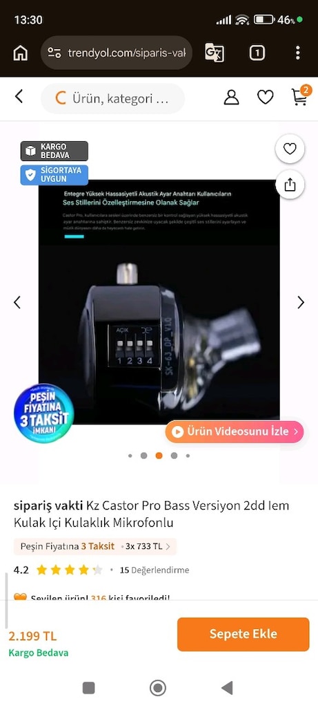KZ CASTOR PRO profesyonel kulaklık - 8