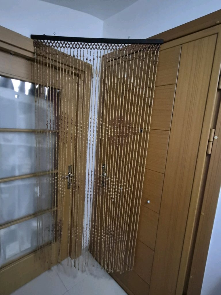 ahsap boncuk kapı perdesı - 4