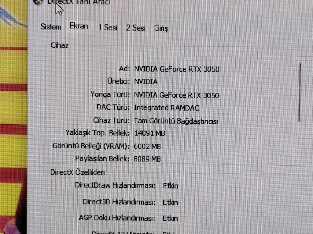 ASUS TUF KASA RYZEN 5 5500 16GB RAM RTX 3050 6GB - 5