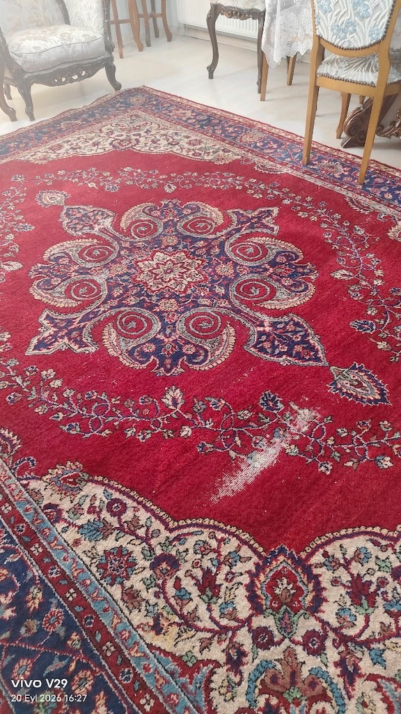 büyük boy 9,5 metrekare Isparta halısı 60 yıllık - 6
