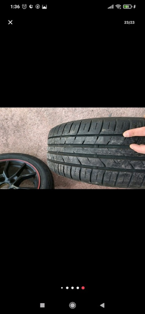 İCON ÇELİK JANT LASTİK 5X114.3 DUNLOP 2021 yazlık lastik temiz - 2