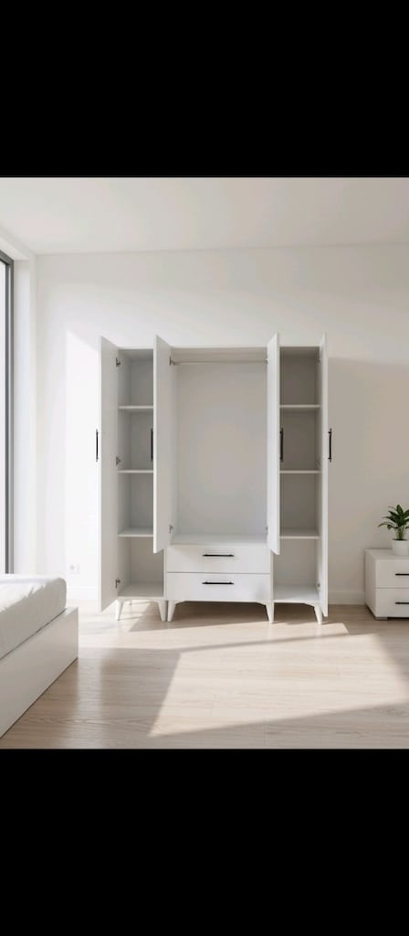 4 dört kapak elbise dolabı gardrop 3 kapak elbise dolabı gardrop - 6
