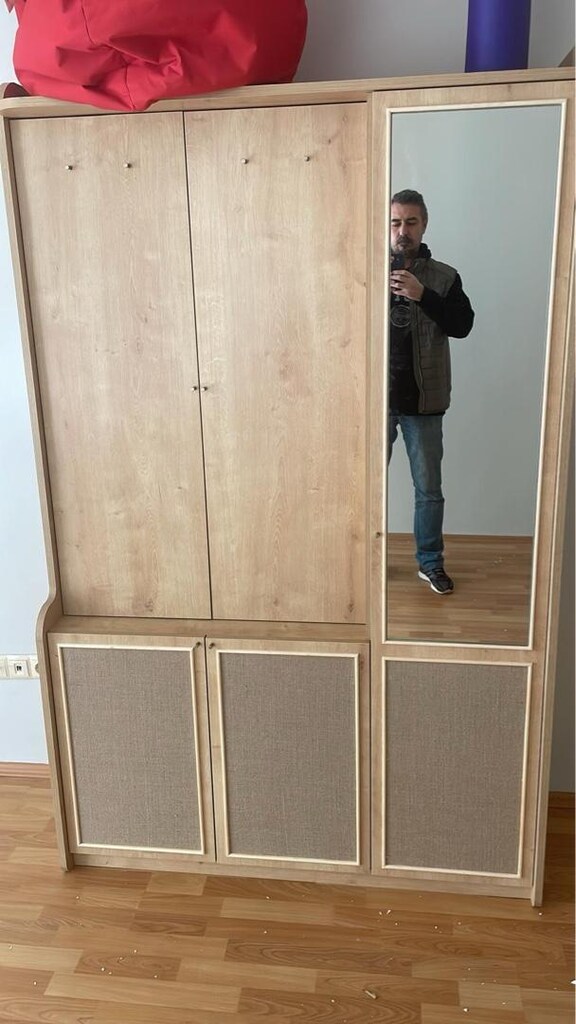 Portmanto Vivense Torenna Aynalı 5 Kapaklı, Meşe