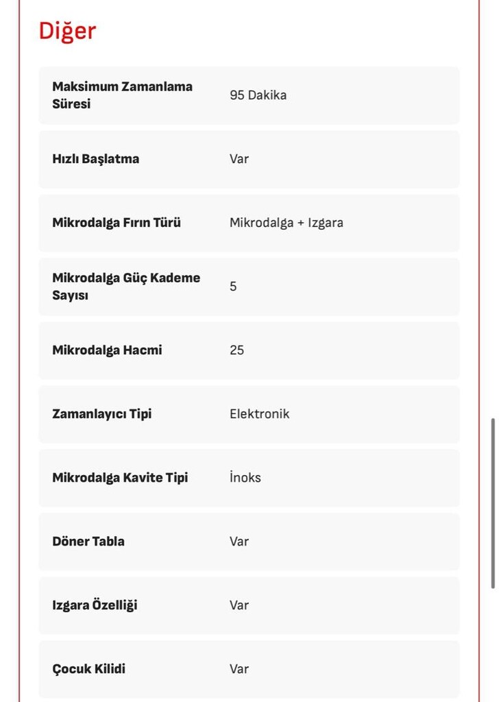 Arçelik ankastre mikro dalga - 11