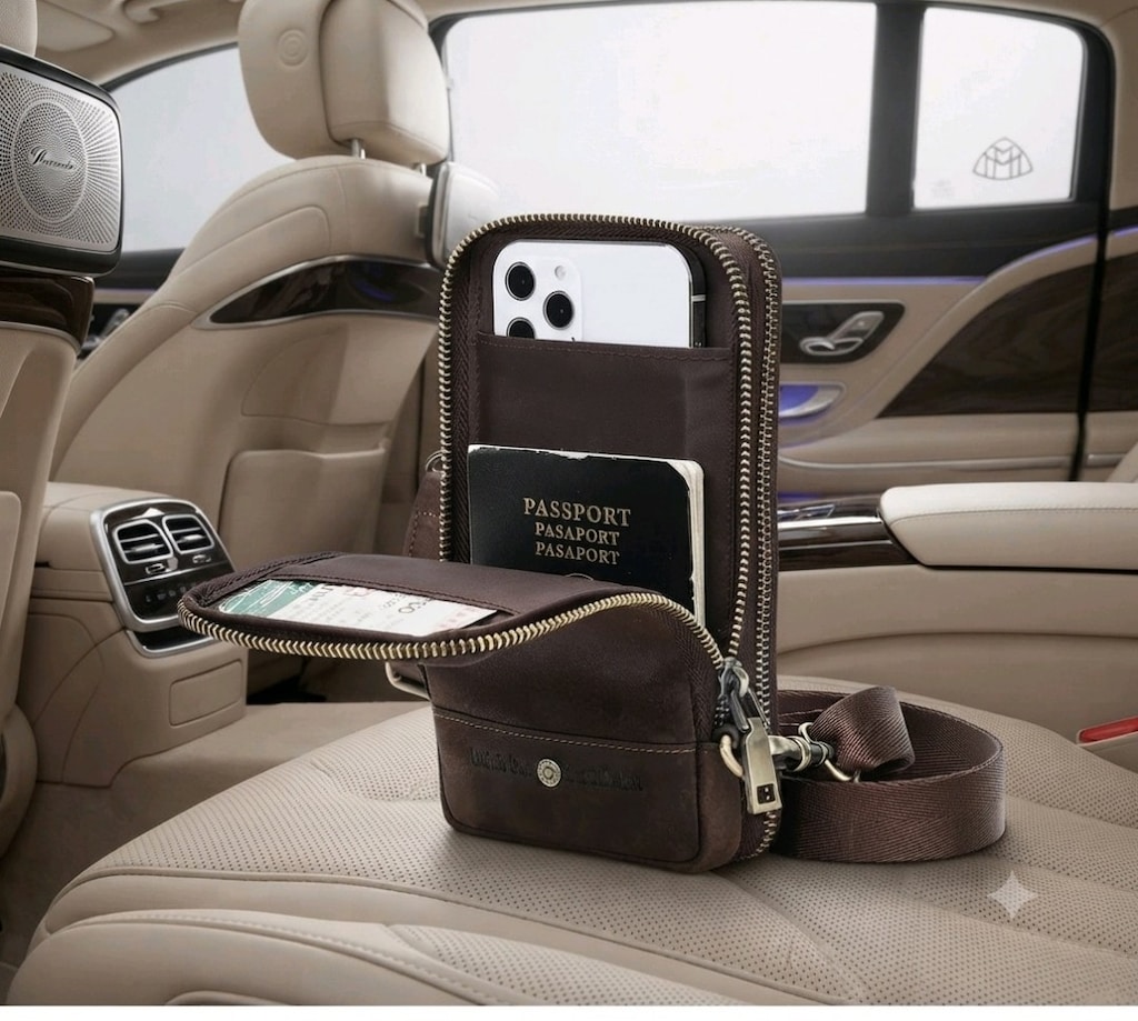PİLOT"TAN LEATHER CROSS BELT BAG Şıklığın en güçlü temsilcisi: Kahvere - 3