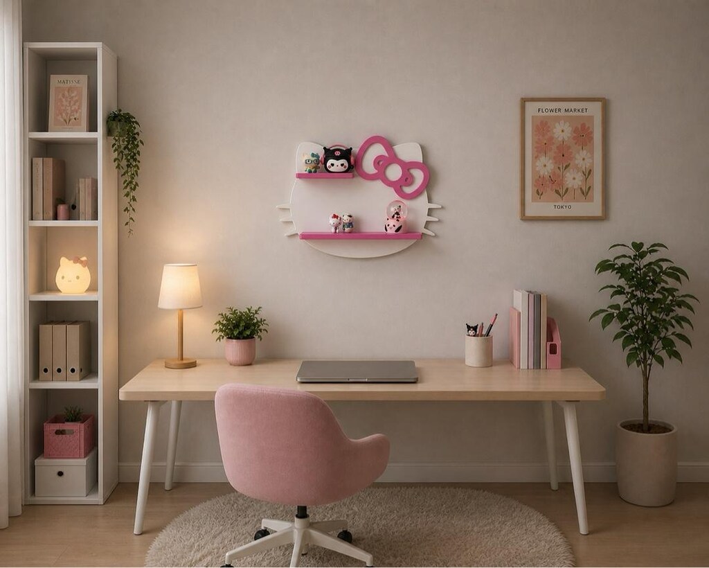 Hello Kitty Duvar Rafı - 2