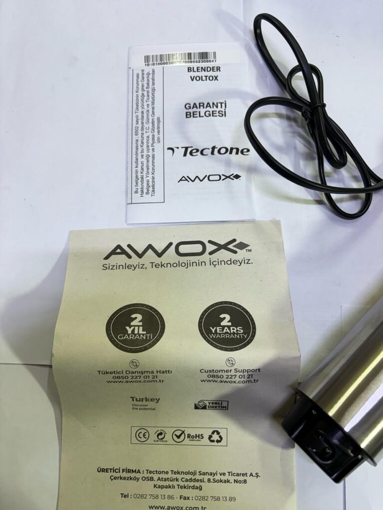 AWOX Voltox Mutfak Blender 800W Çelik - 5