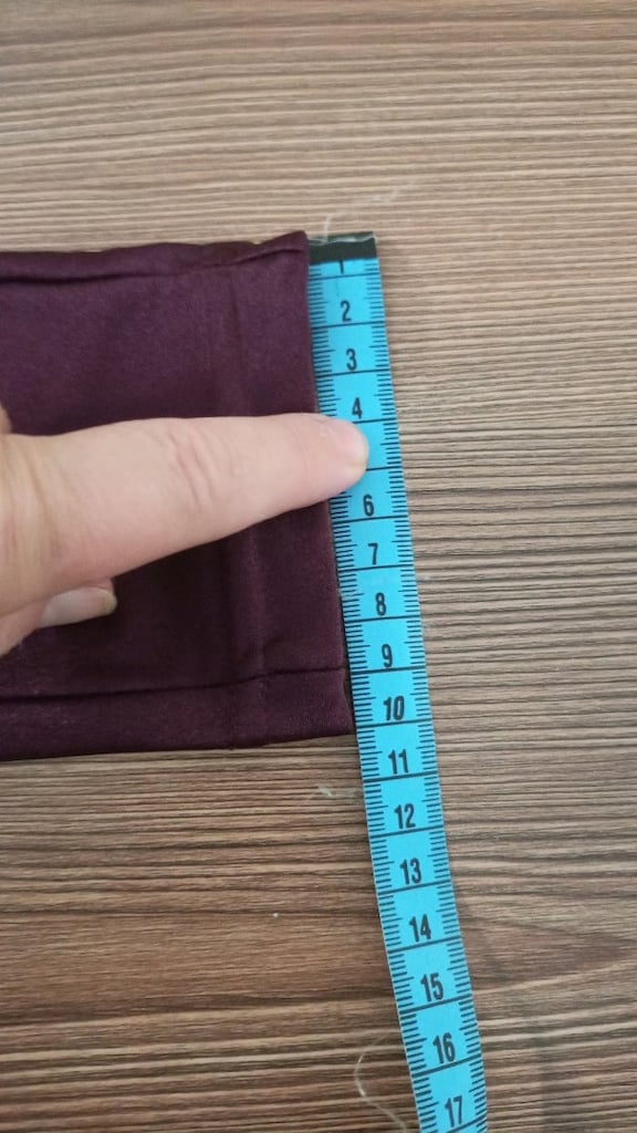 Bordo Yüksek Bel Tayt - 6