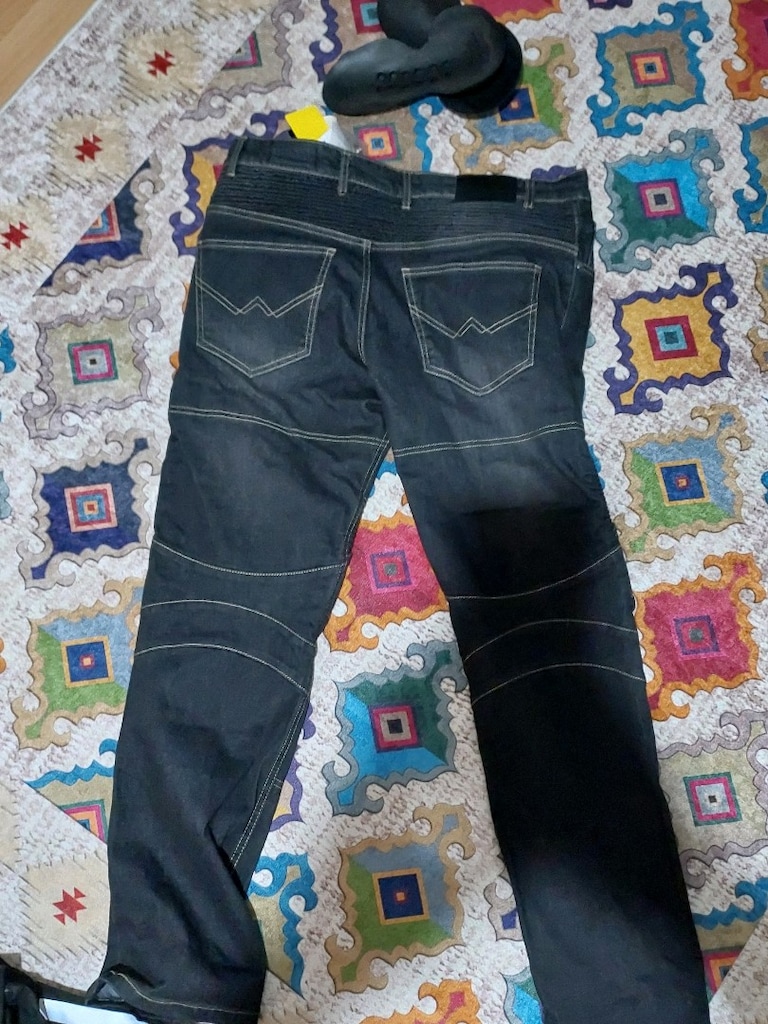 Sıfır Etiketli Prosev Aramid Korumalı Motosiklet Kot Pantolonu - 6