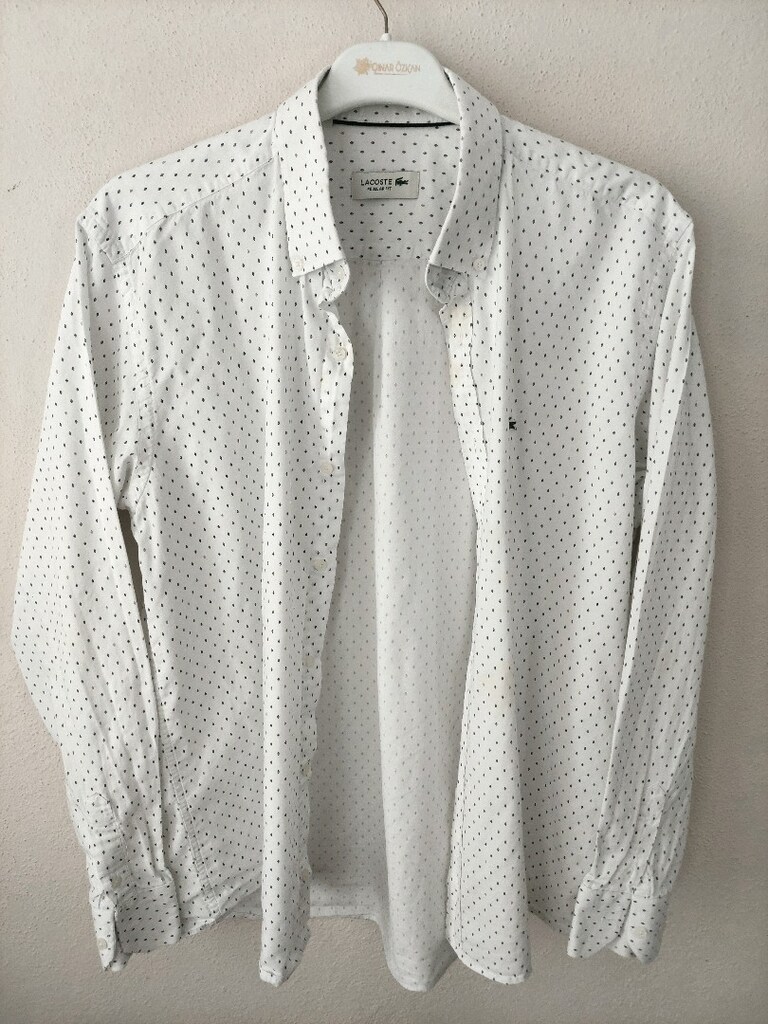 Lacoste erkek desenli elegant gömlek - 2