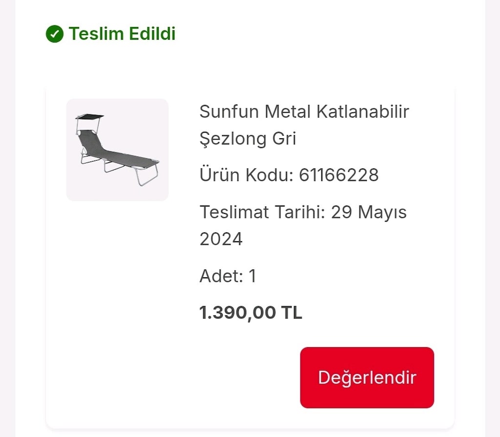 2490TL yerine 1400TL'ye!Balıkesir elden teslim!Bauhaus sıfır şezlong - 12