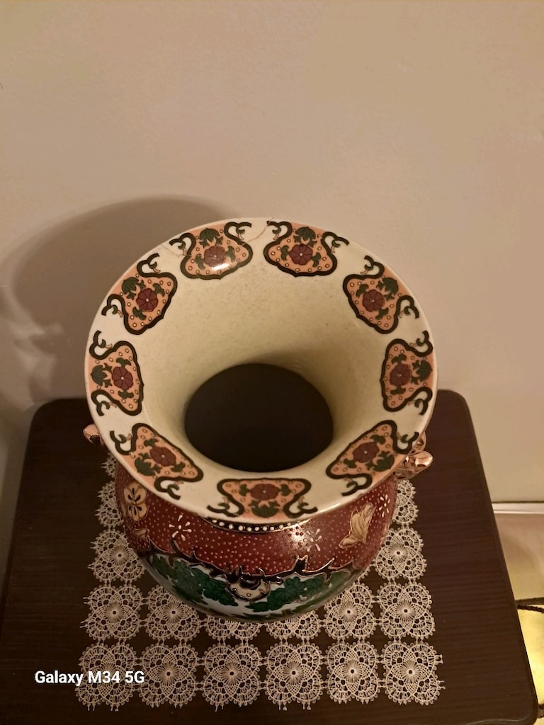 Çini el boyaması vazo - 5