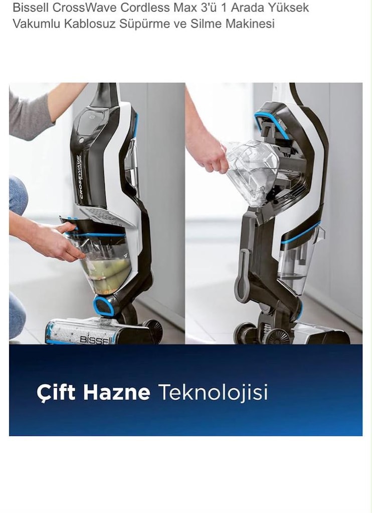 Bissell CrossWave Cordless Max 3’ü 1 Arada Kablosuz Süpürge - 3