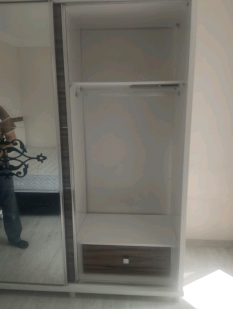 Mdf Yatak odası takımları 6 kapılı gardolap 2 komidin makyaj baza başl - 5