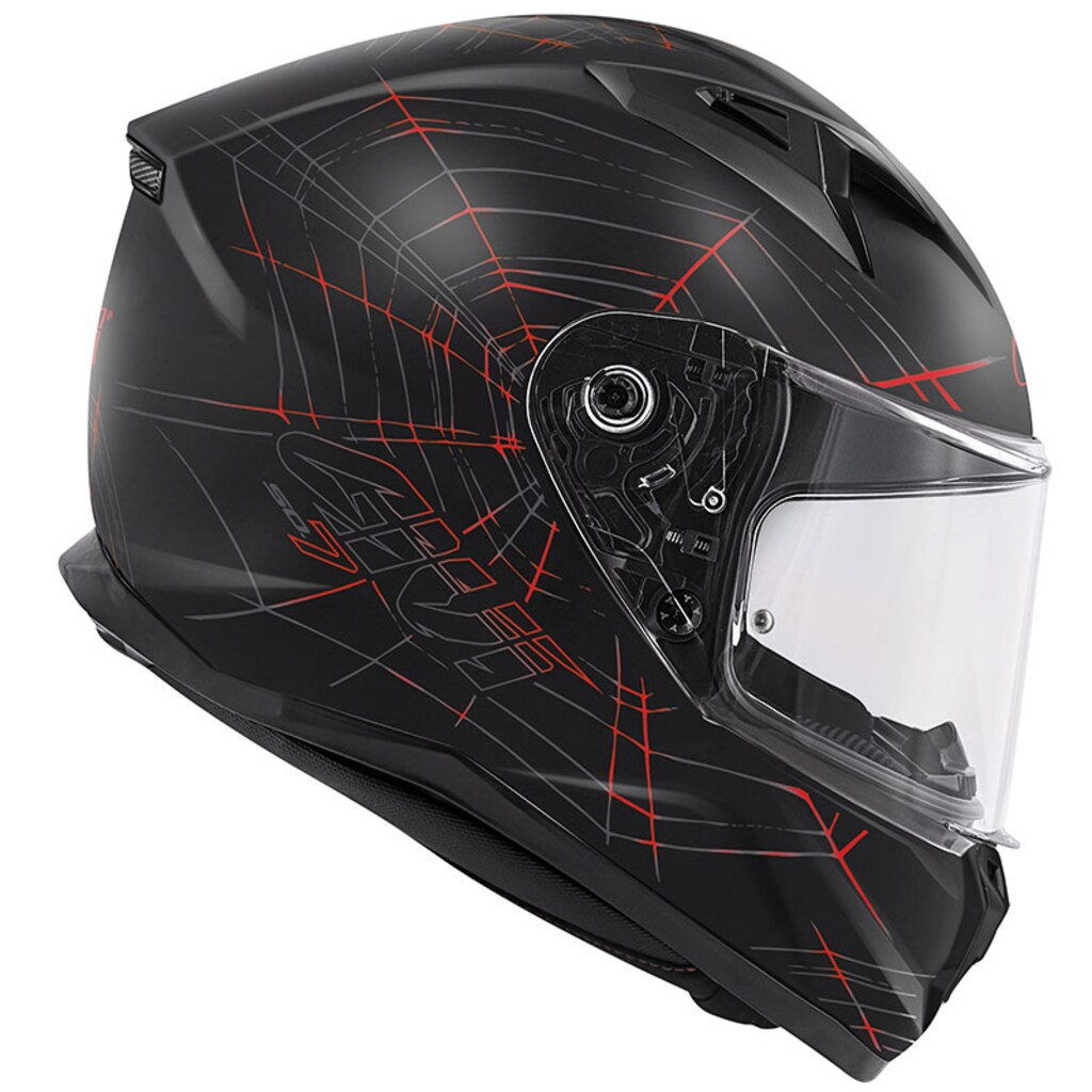 GIVI 50.7 PHOBIA MAT SİYAH-KIRMIZI KASK - 2