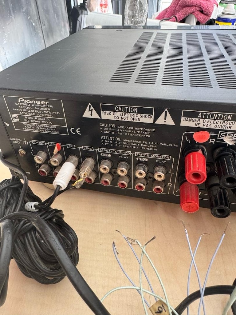 Pioneer A-209R Stereo Amfi - Kabloları Tam / Test Edildi - 5