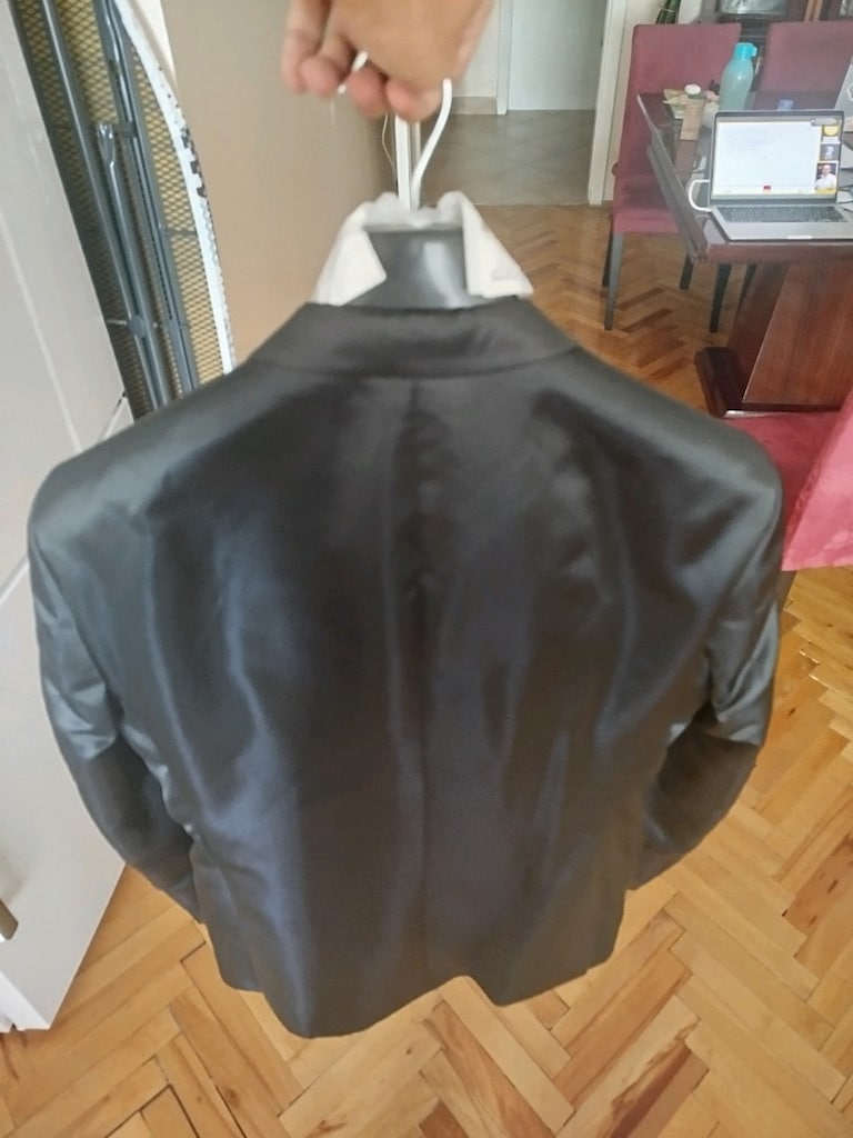 Dufy Etiketli Lacivert Smokin Takım Elbise Slim Fit 54 Beden - 2