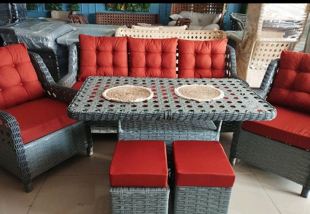 kusursuz rattan takımı bahçe balkon mobilya - 3