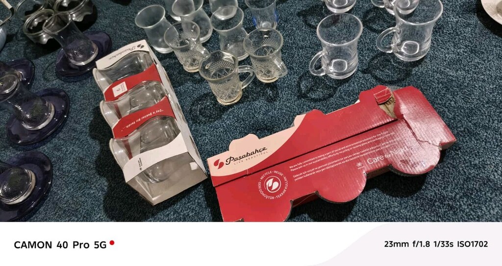 porselen tabak cam tabak küp çay bardağı 200 parça - 17
