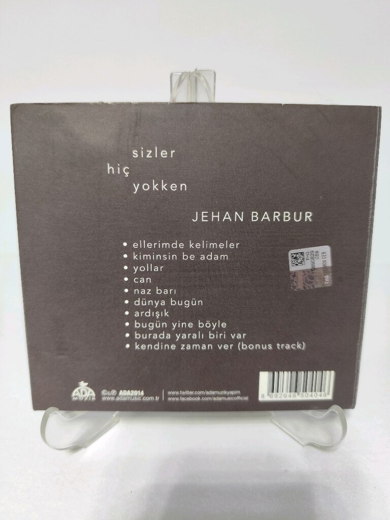 JEHAN BARBUR - SİZLER HİÇ YOKKEN orijinal bandrollü müzik albümü - 2