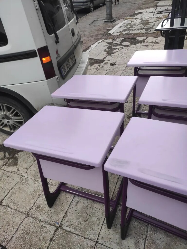 3 ad temiz kullanılmış sağlam tek kişilik öğrenci sırası verzalit - 4