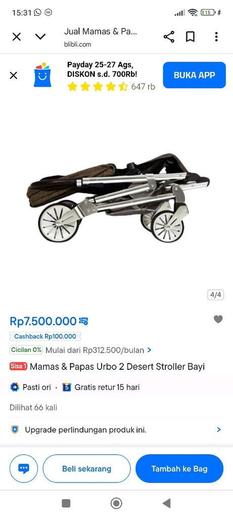yeni doğan bebek eşyaları bebek arabası mamas papas - 2