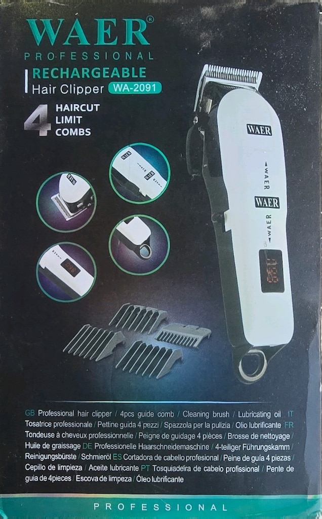 waer wa-2091 model tıraş saç kesme makinesi - 2