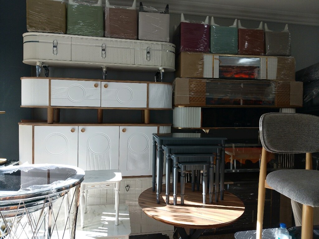 %100 MDF AHSAP HYGLASS TV ÜNİTESİ - 2