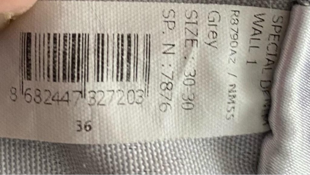 Gri Erkek Denim Pantolon, Kemerli, Regular Fit - 7