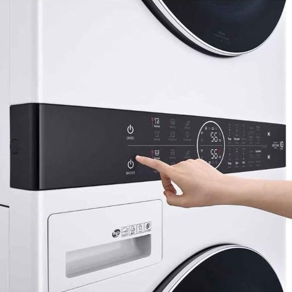 WashTower 12 Kg Yıkama 10 Kg Kurutma I Ortak Panelli Çamaşır ve Kurut - 12
