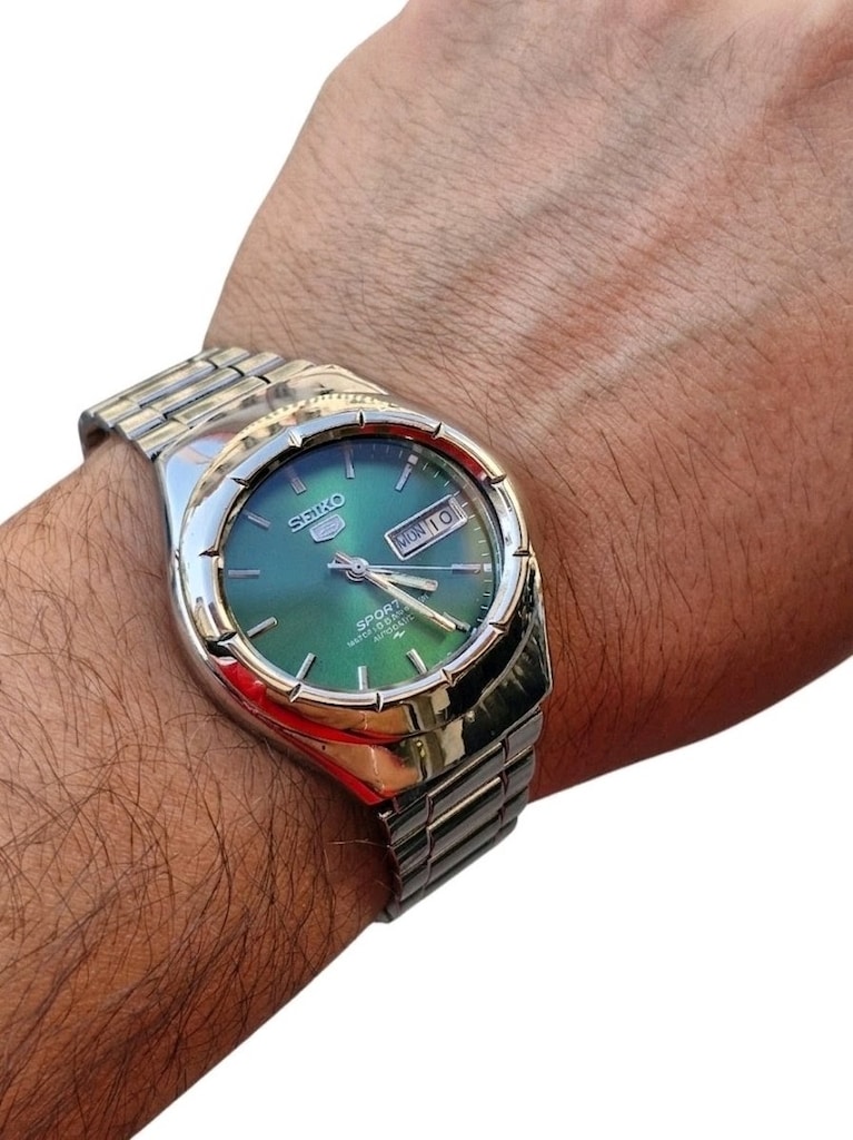 Seiko 5 Spor Otomatik Yeşil SAAT - 2