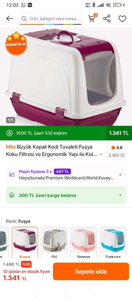 buyük boy kedi tuvaleti - 6