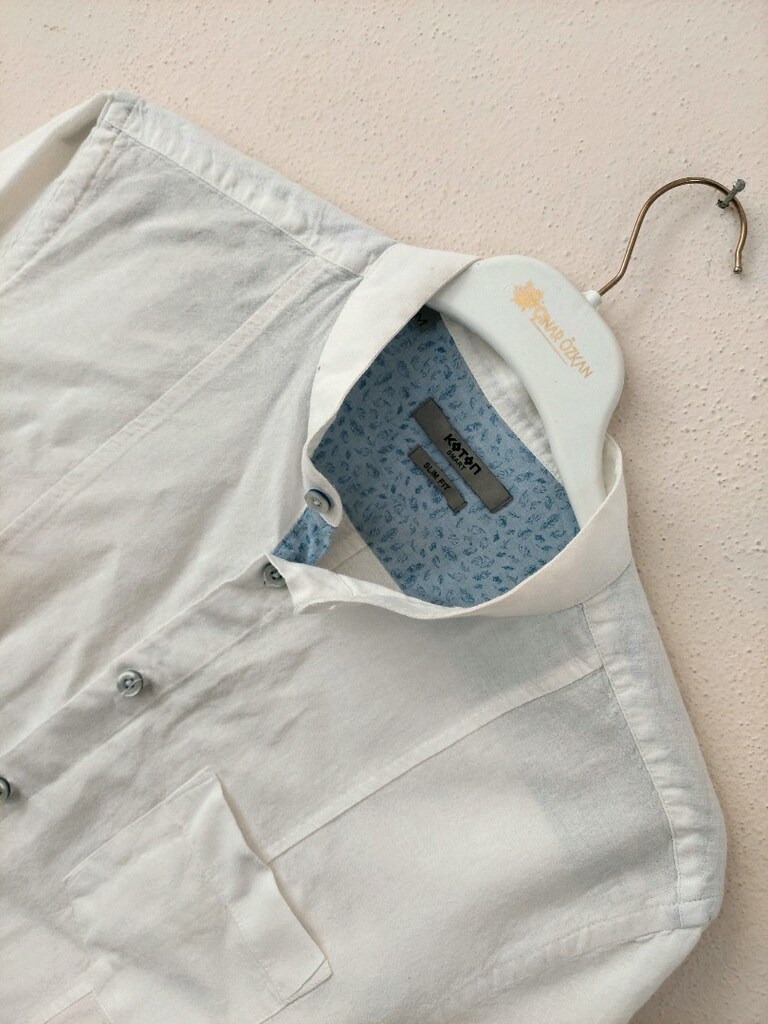 KOTON erkek keten model yazlık gömlek - 4
