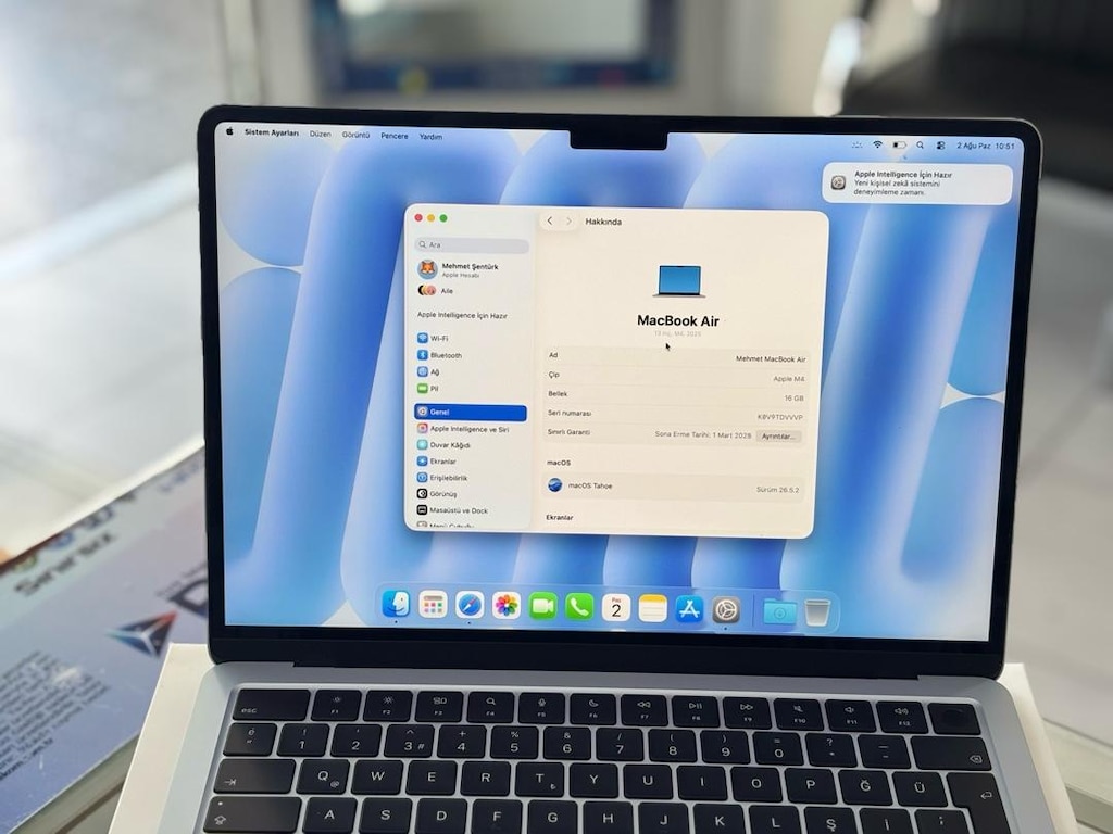MACBOOK AİR M4 PİL %100 3 AYLIK KUTULU FATURALI GARANTİLİ PİL DEVRİ 13 - 9