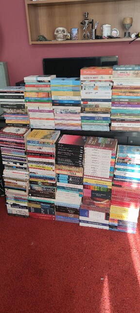 300 adet kaliteli karışık kitaplar