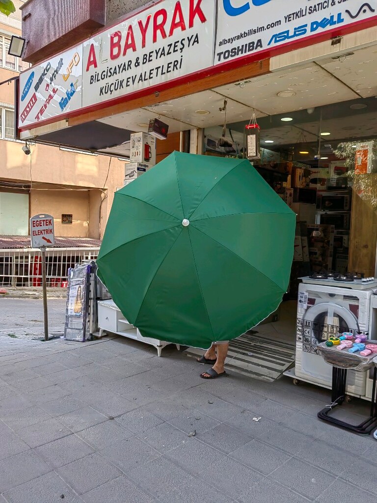 200CM PLAJ ŞEMSİYESİ GÖLGELİK TENTE KAMP KARAVAN PİKNİK MAGAZADAN SİFİ - 2
