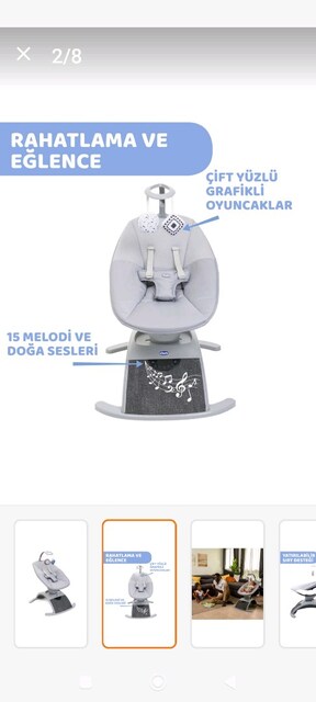 Chicco otomatik sallanan Ana kucağı