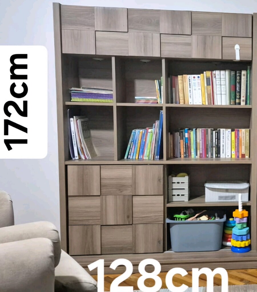 Kitaplık + TV ünitesi + Kaşıklık 3 modül - 2
