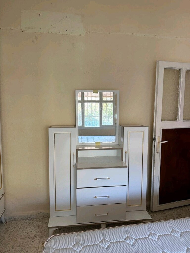 komple mdf yatak odası takımı çift kişilik baza başlık yatak dahildir - 3