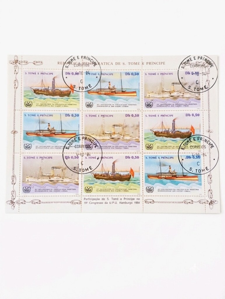 1984 São Tomé ve Príncipe – Hamburg UPU | Tarihi Buharlı Gemiler