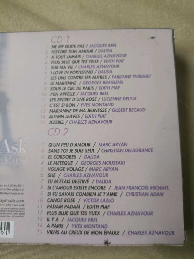 Paris'te aşk müzik cd kutulu - 2