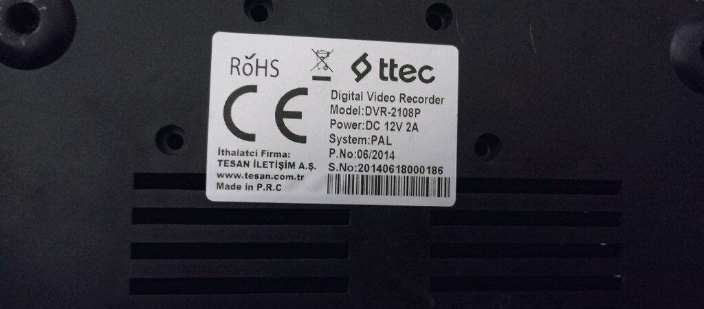 Ttec dvr 2108p ahd 8 kanal kamera kayıt cihazı 500 gb hdd - 5
