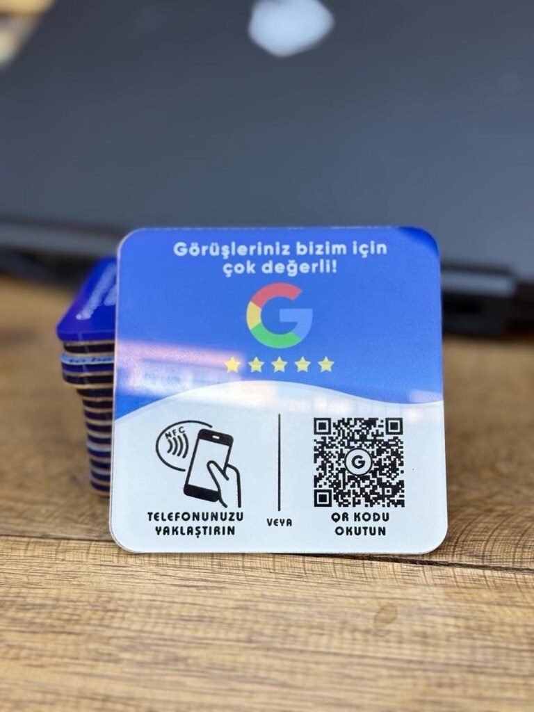 NFC ve QR Google Yorum Kartları - 2