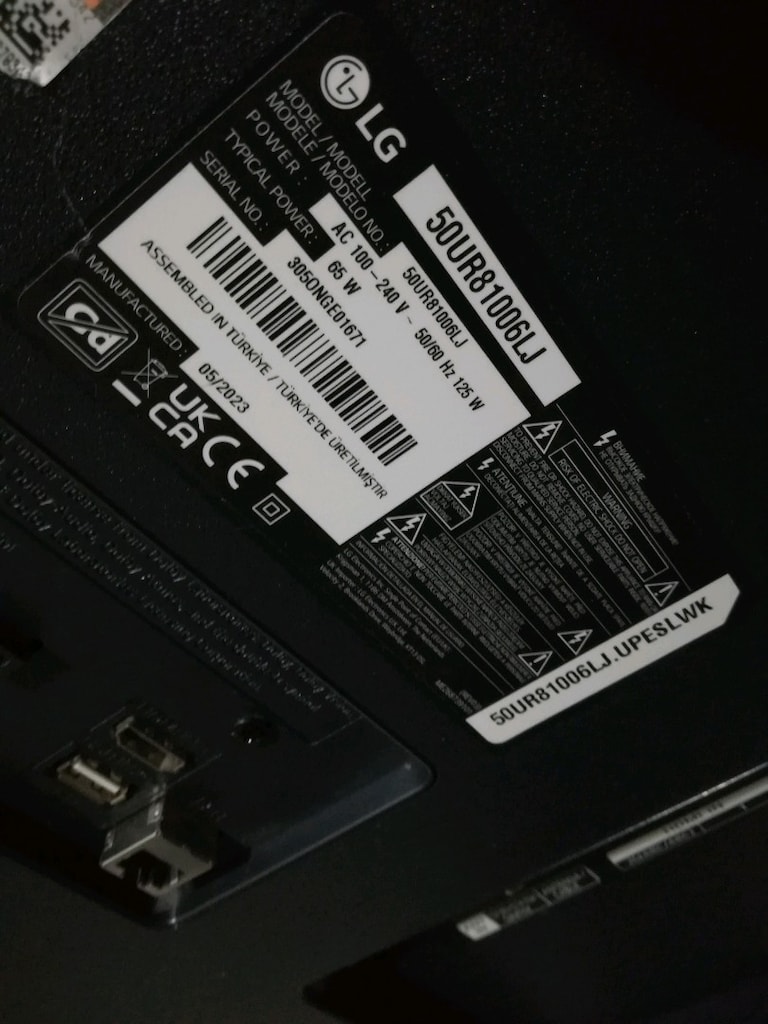 LG 50UR81006LJ ANAKART LED POWER tv ayağı